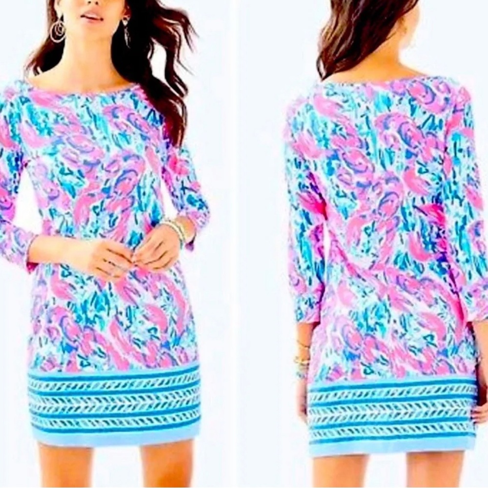 Lilly Pulitzer Marlowe Dress Cracked Up Cosmic Coral